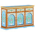L' Orientaliste -  Hand Painted Sideboard 120x35x76 cm Solid Mango Wood